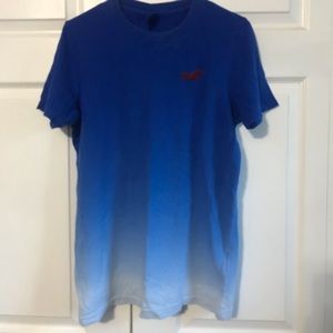 Hollister Blue/White Ombré Shirt